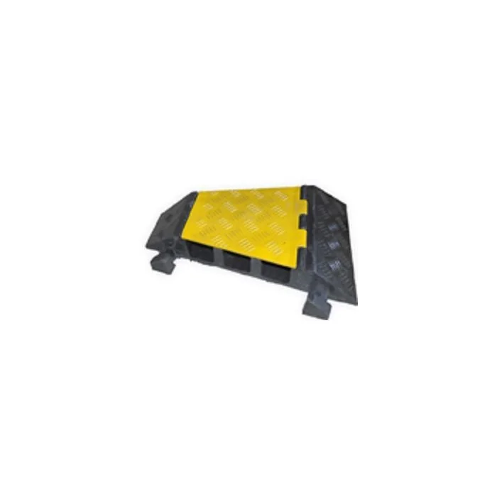Hoekstuk Rechts voor kabeldrempel rubber met plastic klep 30 x 50 x 7 cm
