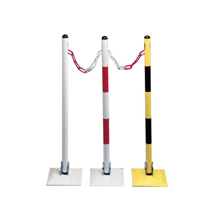 Kettingpaal in metaal met klapbare voet