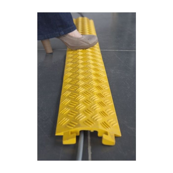 Kabeldrempel in soepel rubber 100 x 14 x 2 cm