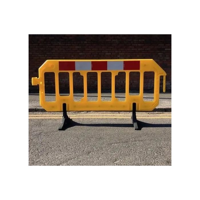 Afzethek kunststof HDPE 200 x 100 cm, kleur geel