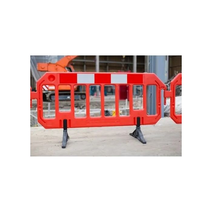 Afzethek kunststof HDPE 200 x 100 cm, kleur oranje