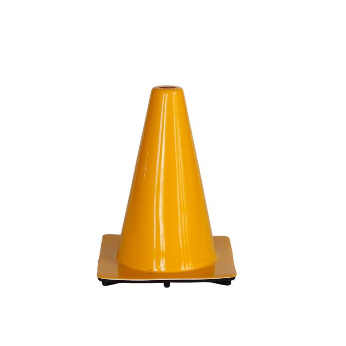 Afzetkegel 30 cm geel soepel pvc