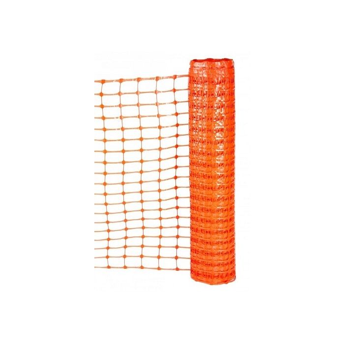 Afzetnet HDPE Light 50 x 1 meter, 100 gram/m2, kleur oranje