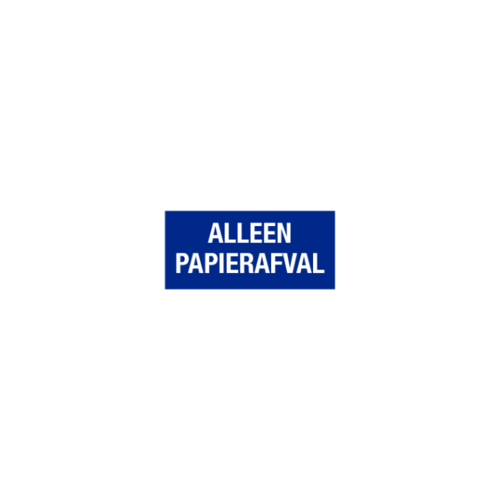 Alleen papierafval