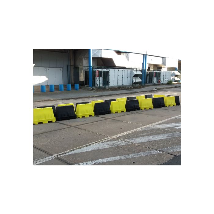 Barrier kunststof 100 x 40 x 60 cm, kleur zwart