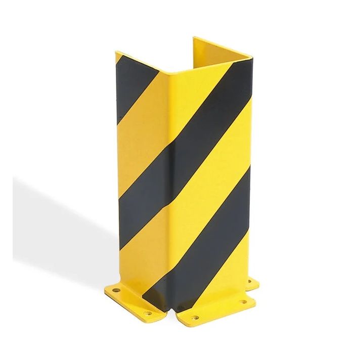 Black Bull kolombeschermer - U-profiel 400 x 160 x 160 mm - zwart/geel gecoat - 5 mm