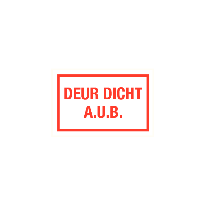 Deur dicht a.u.b.
