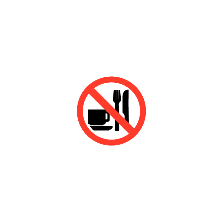 Eten & drinken verboden