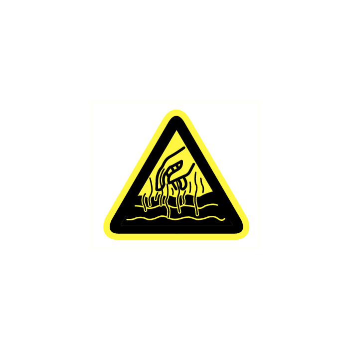 Gevaar voor hete vloeistoffen