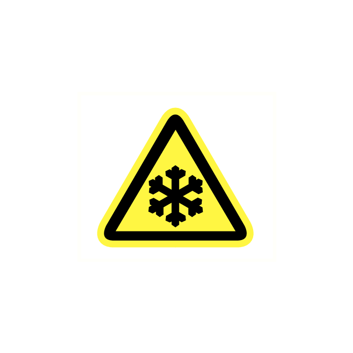 Gevaar voor lage temperatuur en/of bevriezing