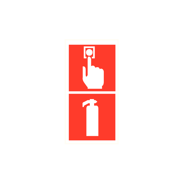 Handmelder + Brandblusser