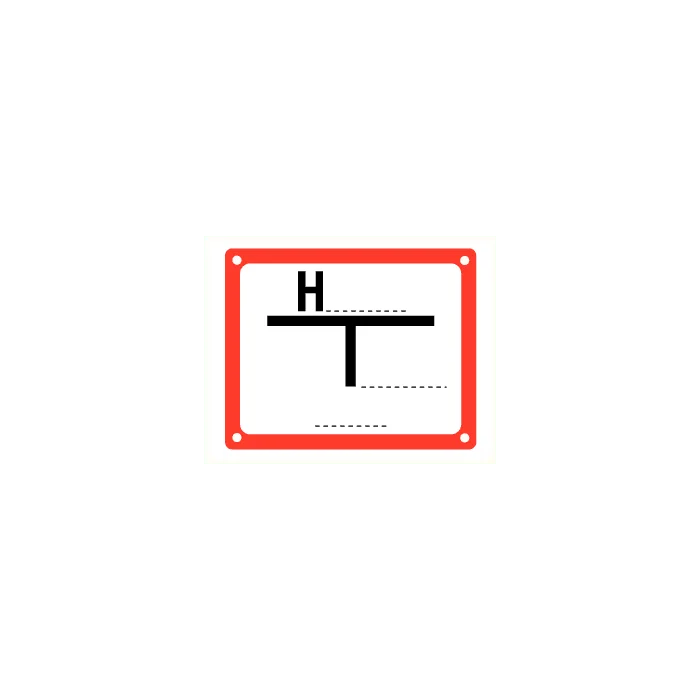 Hydrant afstandsbordje