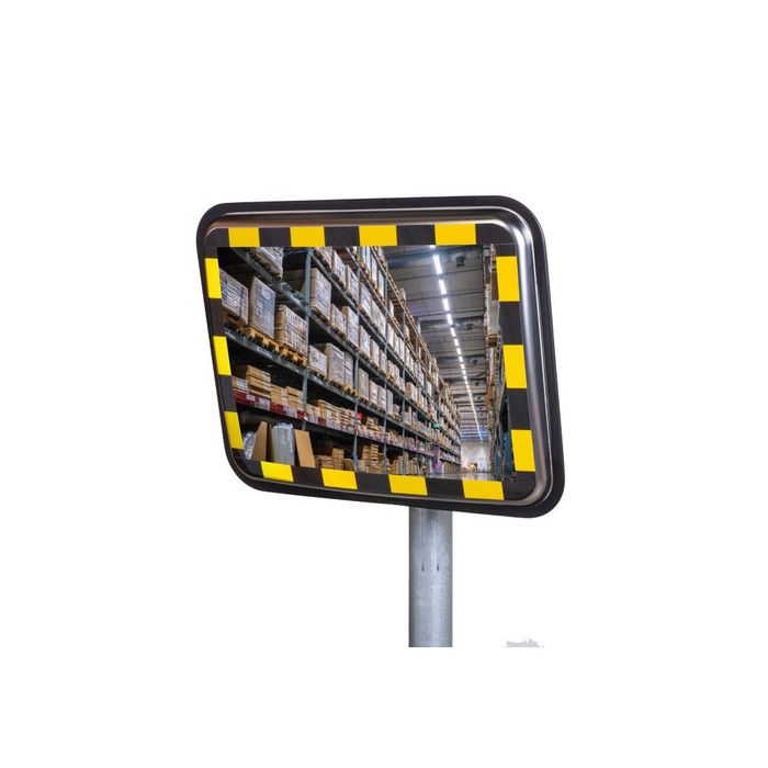 Industriespiegel RVS 45x60 cm, beugel 48-90 mm G/Z - productfoto JISLON