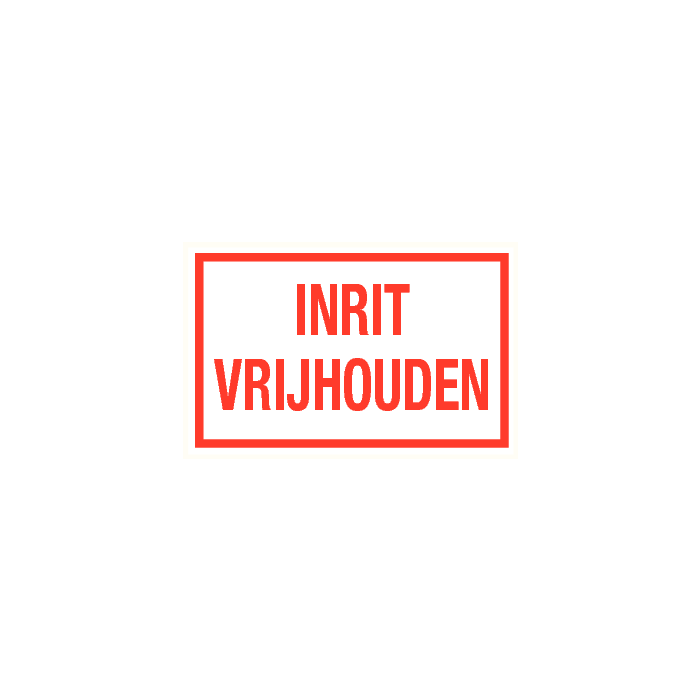 Inrit vrijhouden