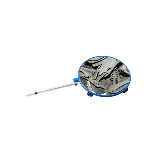 JISLON inspectiespiegel Ø 45 cm op wieltjes met telescopische steel van 1 tot 2 meter