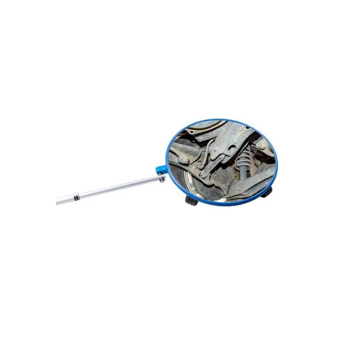 JISLON inspectiespiegel Ø 45 cm op wieltjes met telescopische steel van 1 tot 2 meter