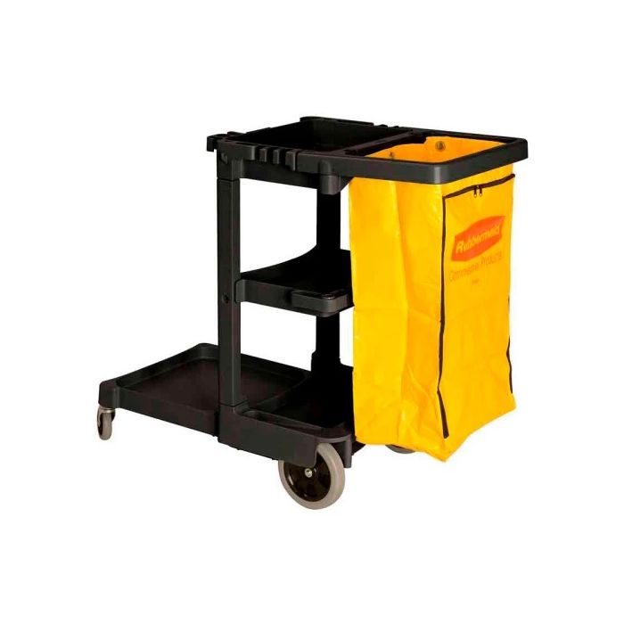 Janitor Cart, Rubbermaid – zwart