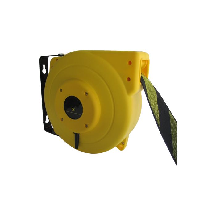 Linthaspel 9 meter x 5 cm, lint geel/zwart