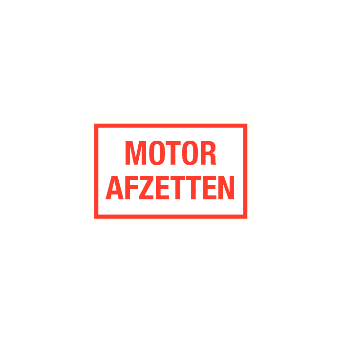 Motor afzetten