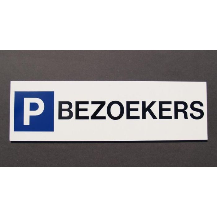 Parkeerbord Bezoekers