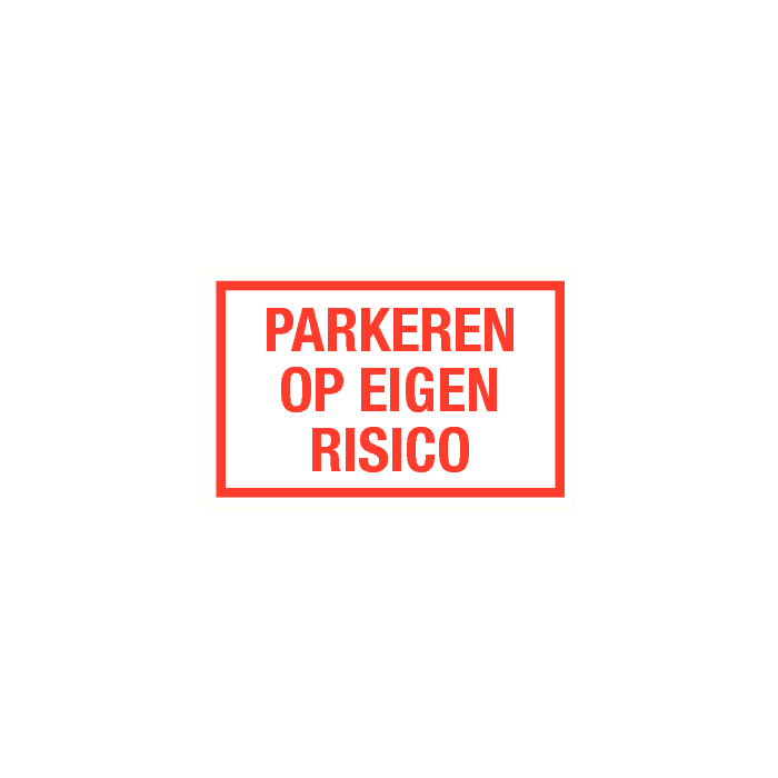 Parkeren op eigen risico