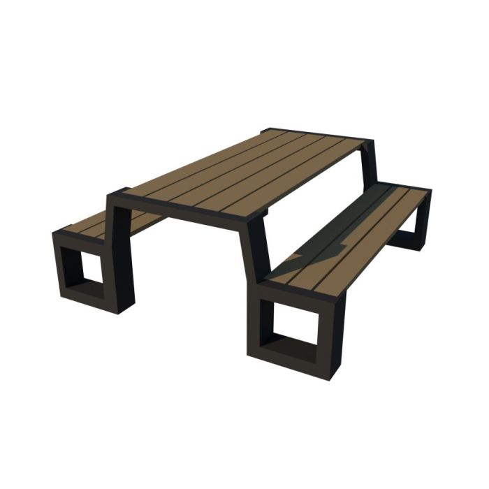 Picknicktafel Matrix, kleur Zand beige