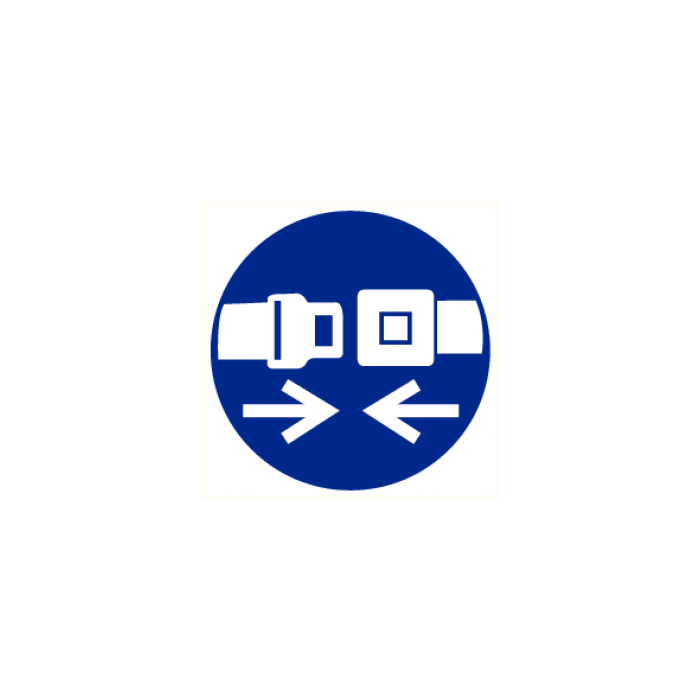 Pictogram Gordel vast maken verplicht