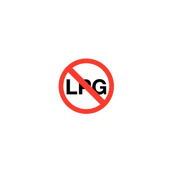Pictogram LPG verboden