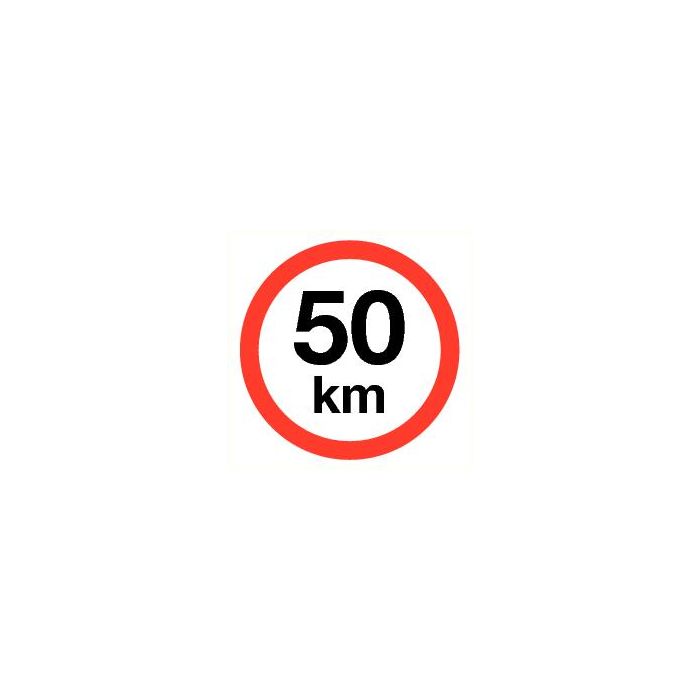 Pictogram Maximum snelheid 50 km