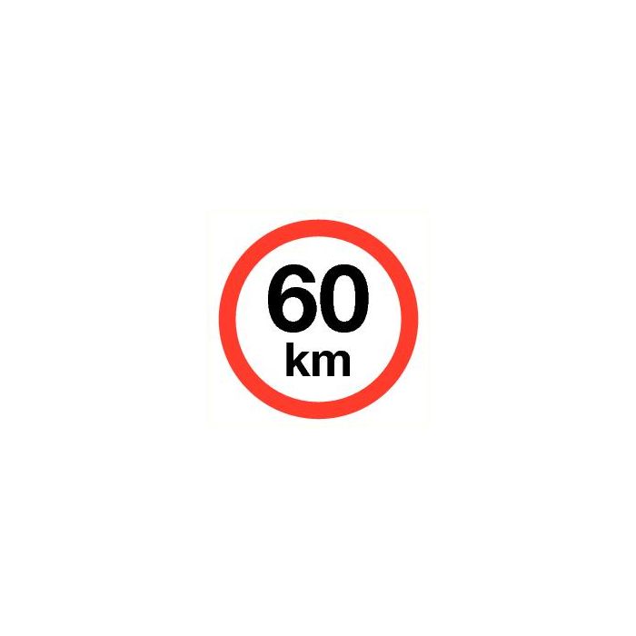Pictogram Maximum snelheid 60 km