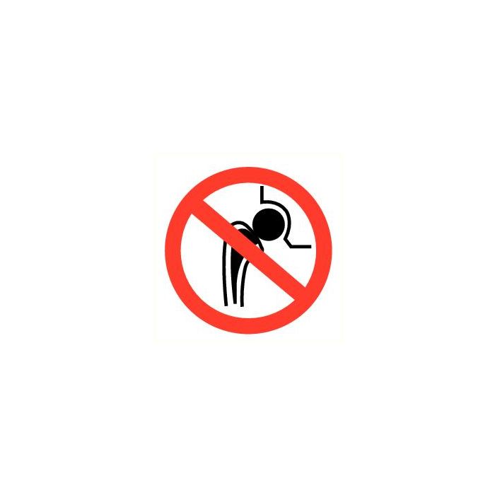 Pictogram Prothese verboden