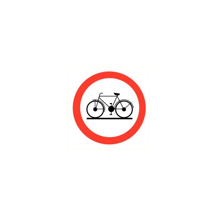 Pictogram Verboden voor fietsen