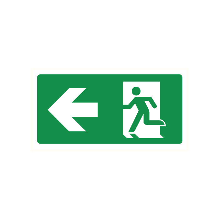 Pictogram Vluchtrichting links