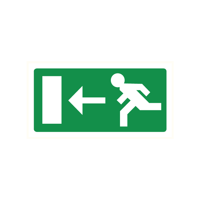 Pictogram Vluchtrichting links