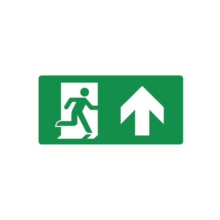 Pictogram Vluchtrichting rechtdoor (of omhoog)