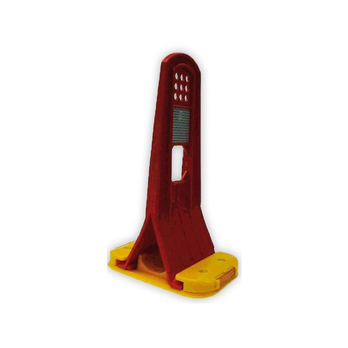 Rijbaangeleider met reflectie