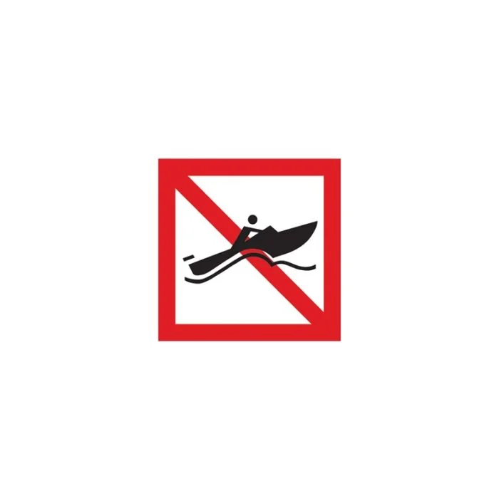 Scheepvaartbord A.18 / Verboden voor snelle motorboten