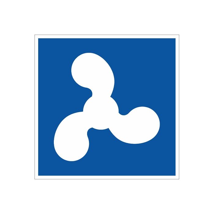 Scheepvaartbord E.15 / Motorschepen toegestaan