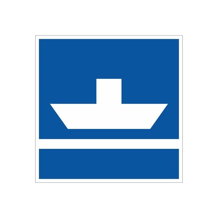 Scheepvaartbord E.4a / Niet vrijvarende veerpont