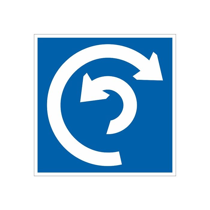 Scheepvaartbord E.8 / Plaats om te keren