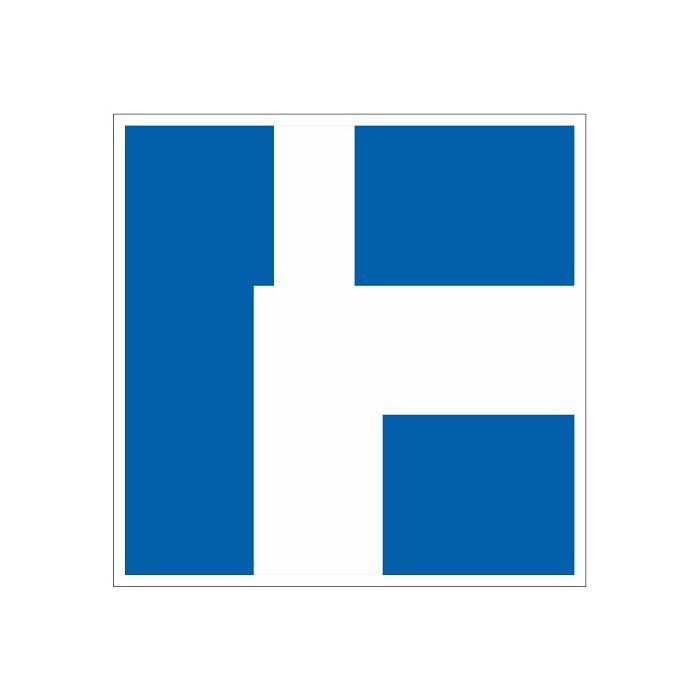 Scheepvaartbord E.9d / Het gevolgde vaarwater geldt als hoofdvaarwater ten opzichte van het vaarwater dat daarin uitmondt