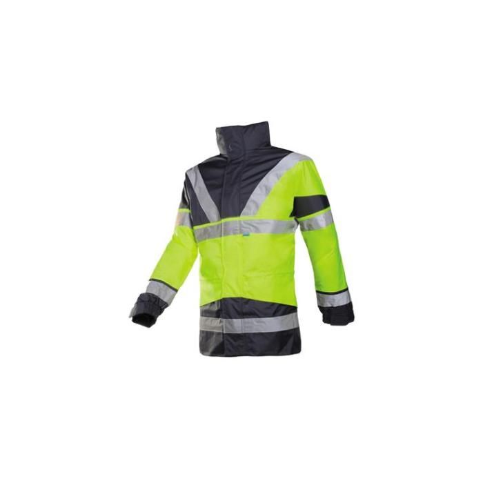 Sioen 209A Skollfield 4-in-1 parka fluor geel/marineblauw