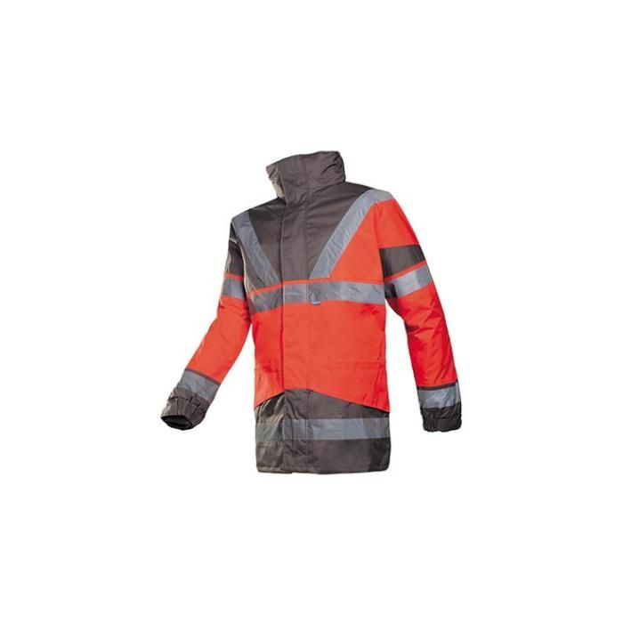 Sioen 209A Skollfield 4-in-1 parka fluor rood/grijs