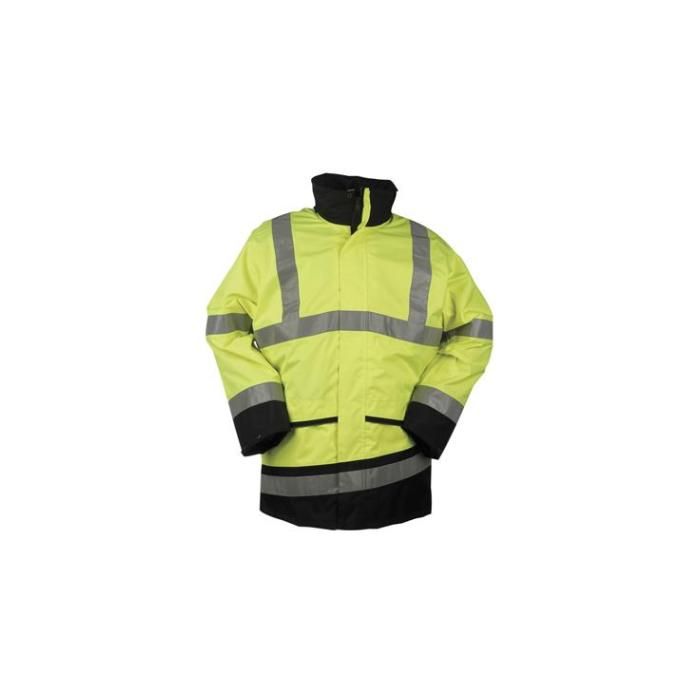 Sioen 346A Barcley fluor geel/marineblauw jack