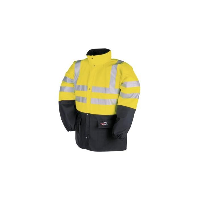 Sioen 4303 Carmaux jas fluor geel/marineblauw
