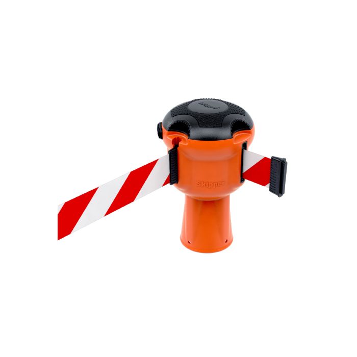 Skipper kegeladapter met uittrekbaar 9 meter lint rood/wit