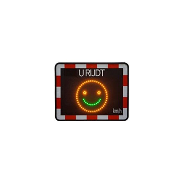 Snelheidsdisplay Smiley. model zonne-energie