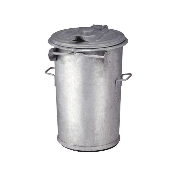 Staalverzinkte afvalbak, inhoud 110 liter