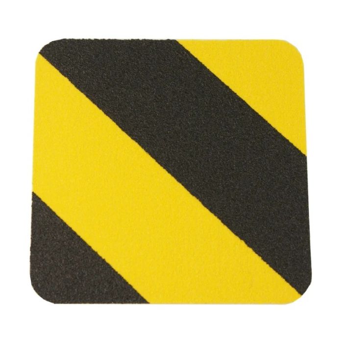 Standaard Safety Grip antisliptape, kleur geel/zwart, 140 mm x 140 mm