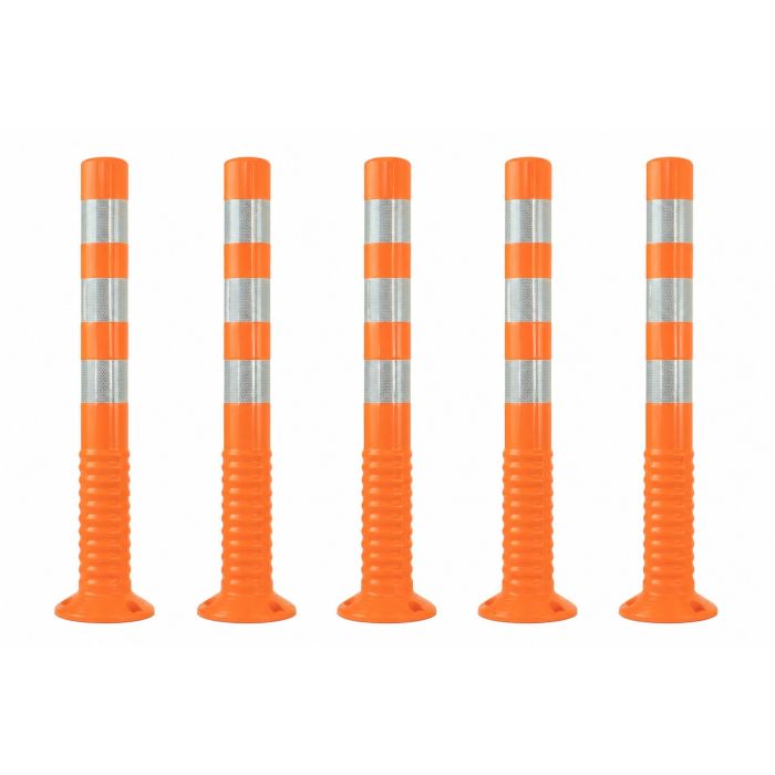 T-FLEX flexibele kunststof afzetpaal, hoogte 75 cm, kleur oranje (RAL 2009)